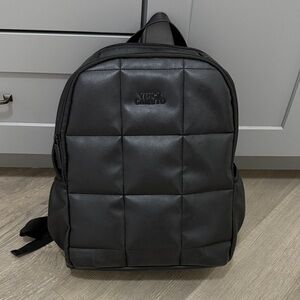 Vince Camuto Quilted Black Backpack for Men